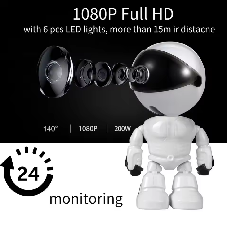 Home Security Robot - كاميرا روبوت ذكية واي فاي IP