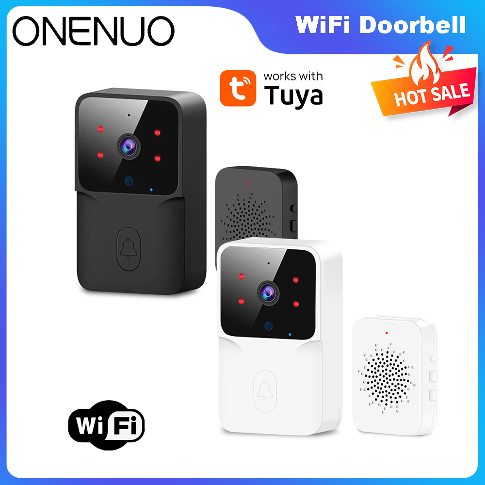 Home Security Front Door Camera - Tuya WiFi جرس باب يتضمن شاشة
