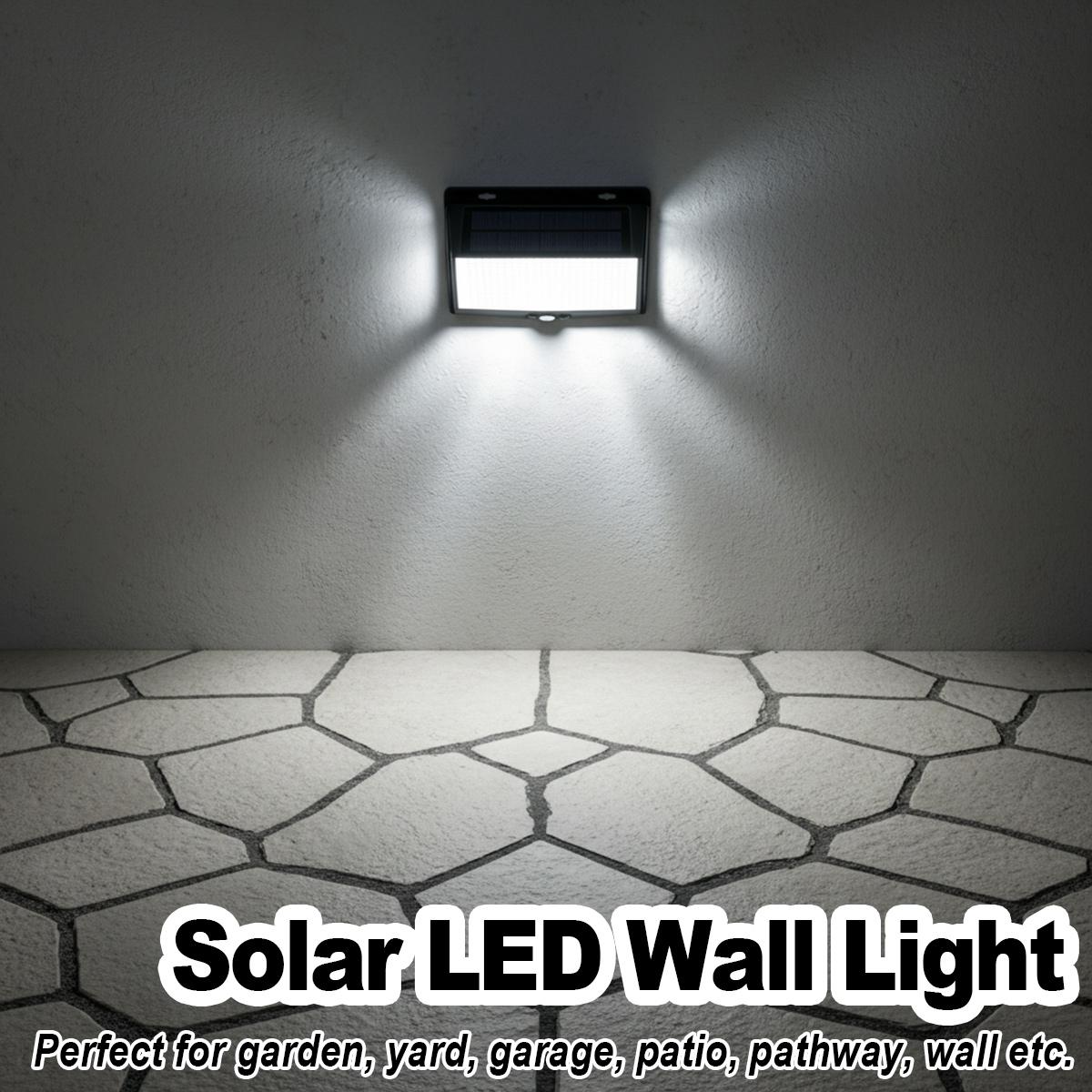 Home Security Flood Lights - إضاءة جدارية LED ثلاثية الجوانب تعمل