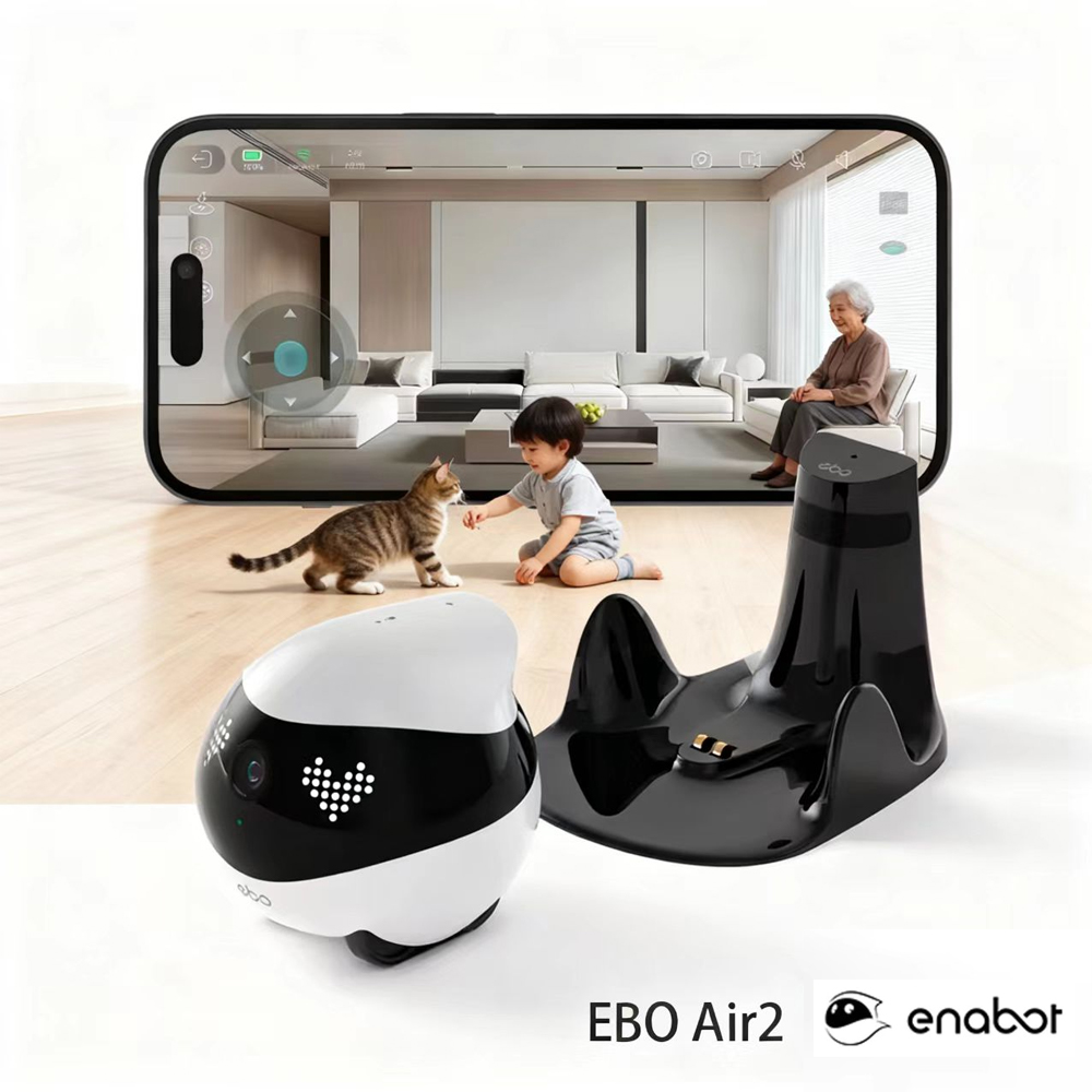 Enabot EBO AIR 2 رفيق روبوت 2K - مراجعة Home Security Robot وسعره