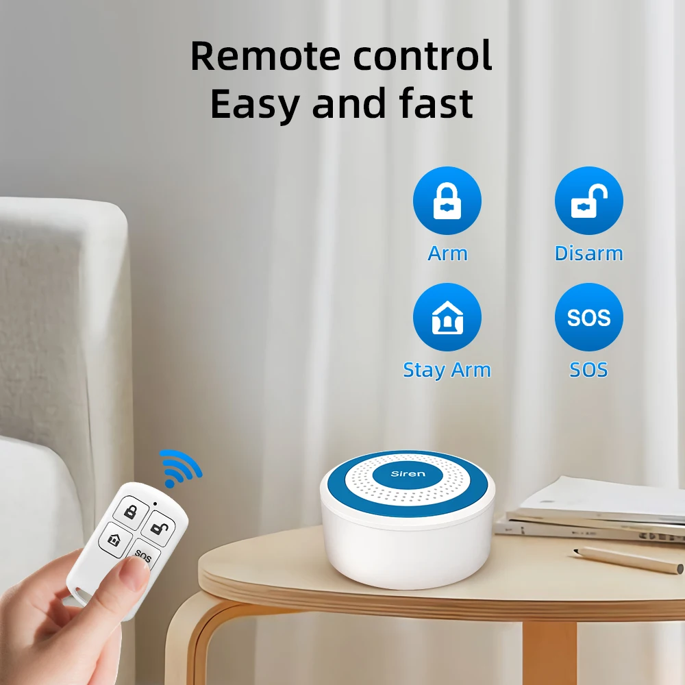 MULO صفارة إنذار صغيرة لاسلكية - مراجعة Sim Gsm Alarm وسعره