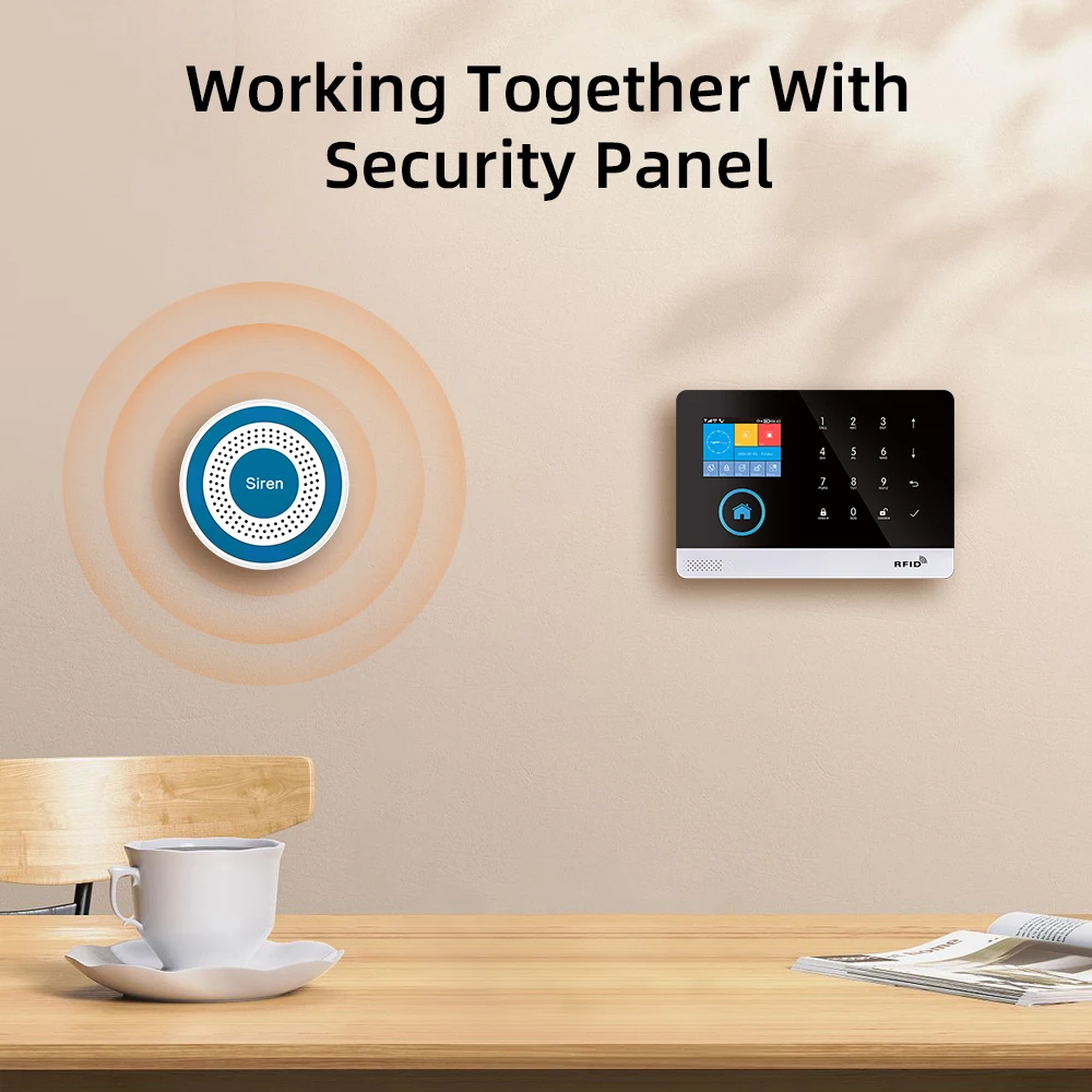 MULO صفارة إنذار صغيرة لاسلكية - مراجعة Sim Gsm Alarm وسعره