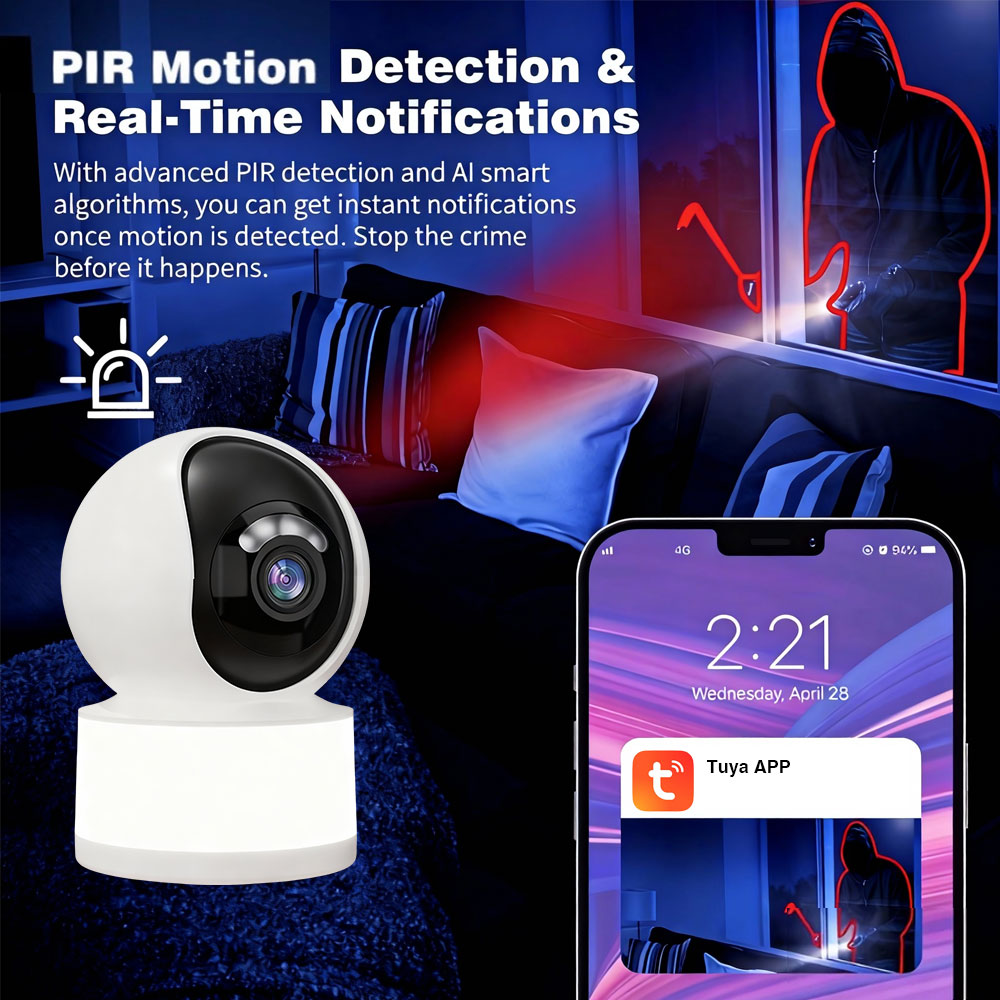 كاميرا IP ذكية من Tuya بدقة 5  - مراجعة Home Security Flood Lights وسعره