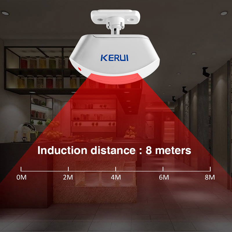 KERUI ستارة لاسلكية كاشف الأشع - مراجعة Sim Gsm Alarm وسعره