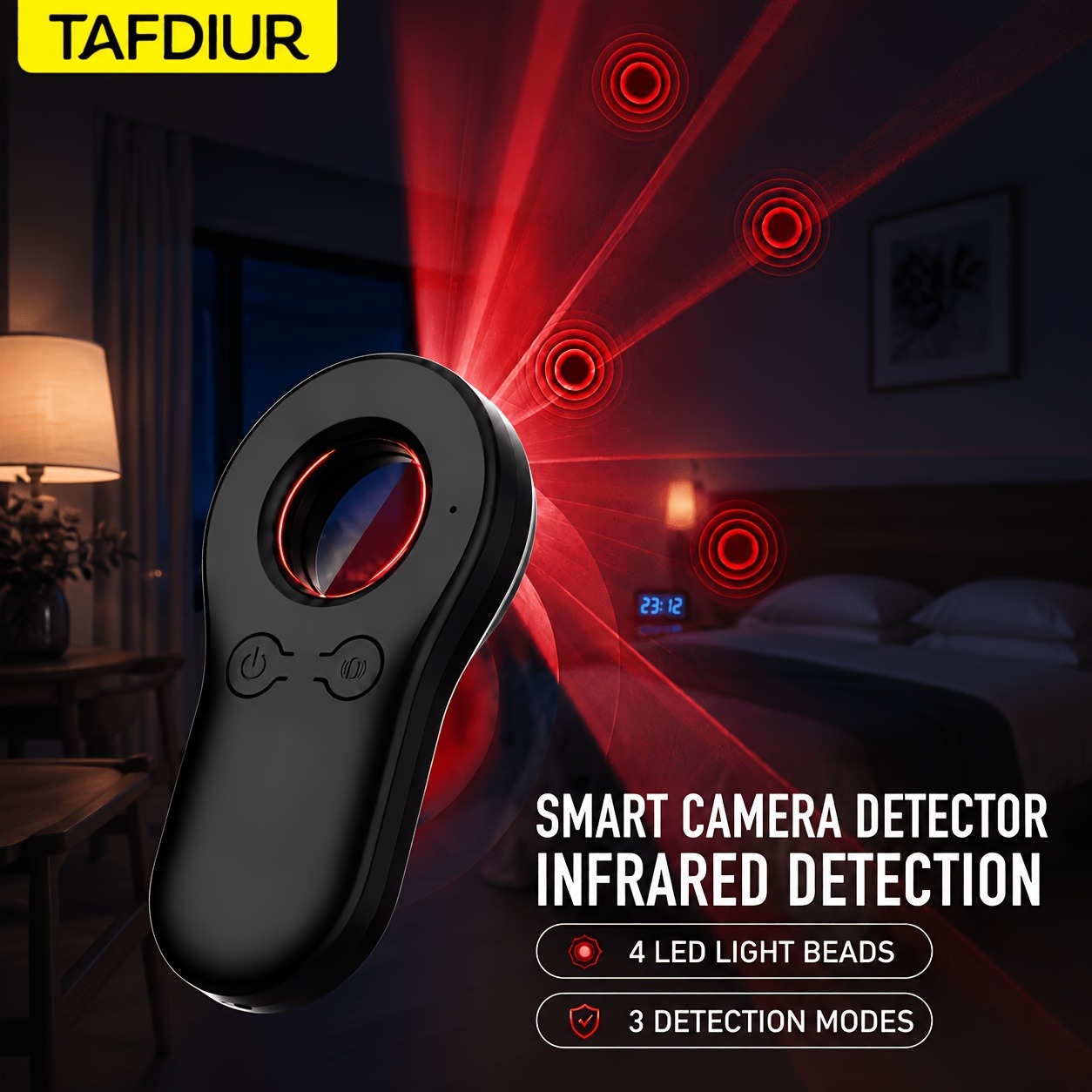جهاز كشف الكاميرات المخفية متع - مراجعة Home Security Front Door Camera وسعره