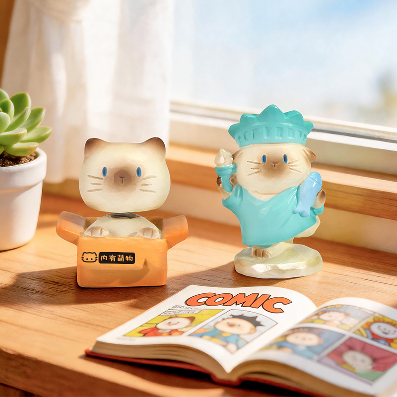 مجسم قطة لطيفة في صندوق مفاجآت - مراجعة Home Security Box وسعره