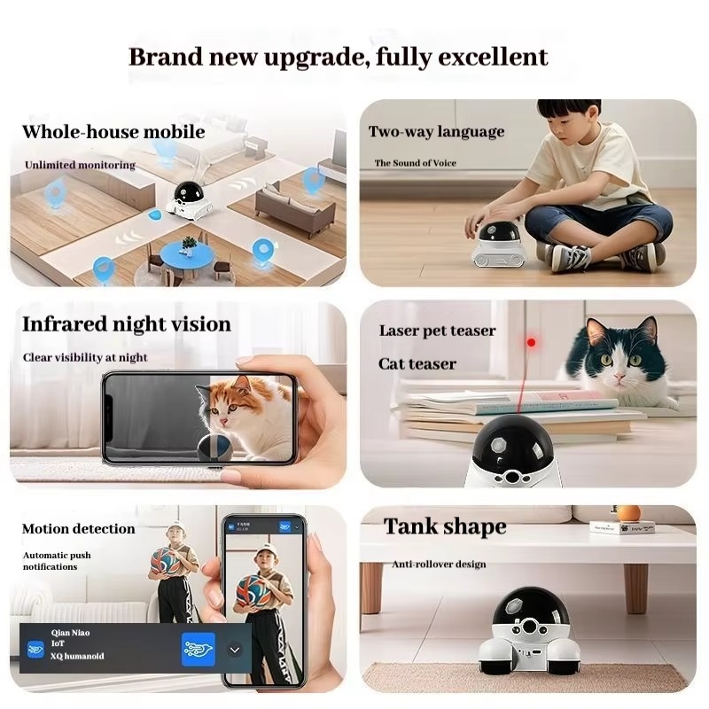 روبوت ذكي جديد للحيوانات الألي - مراجعة Home Security Robot وسعره